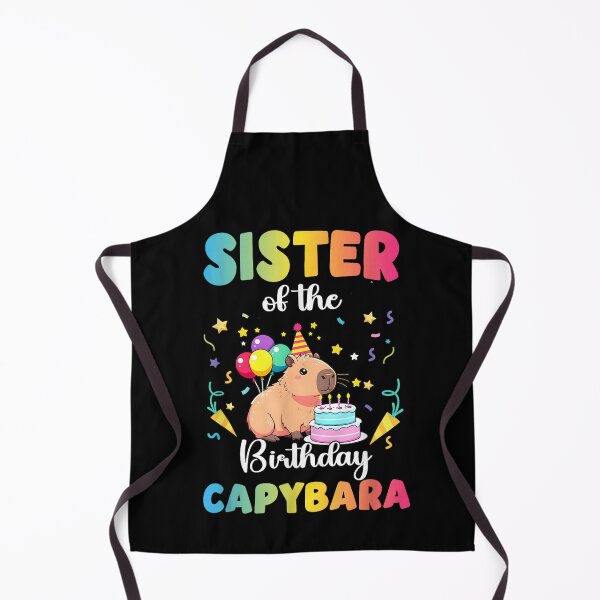 Item preview, Sister of The Birthday Girl Capybara Bday Party Family Art for Men Women Kids , Capybara Gift Lover designed and sold by DZIRI NAJAT.