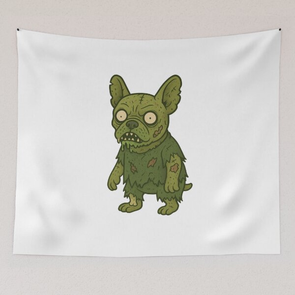 Item preview, Halloween Zombie Frenchie designed and sold by Room303Ltd.