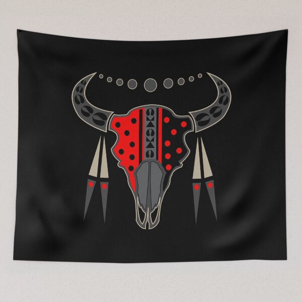 Item preview, Buffalo Skull and Feathers designed and sold by nqlcctulux48.