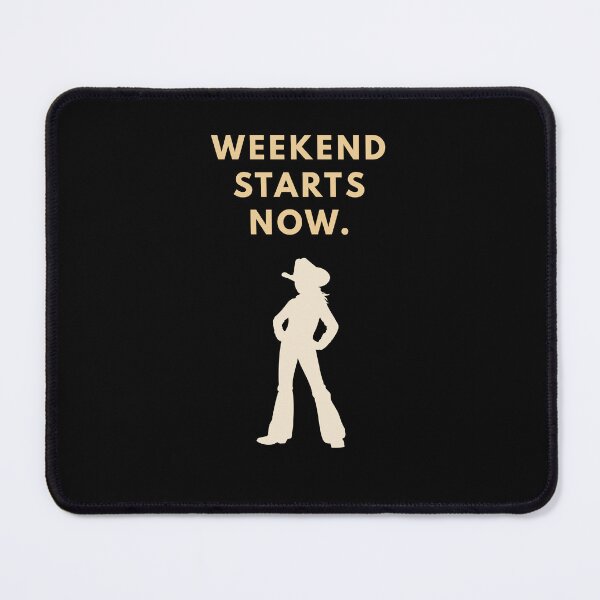 Item preview, Weekend Starts Now – Dancing Cowboy Silhouette Quote - Minimal designed and sold by MK-Charlie.