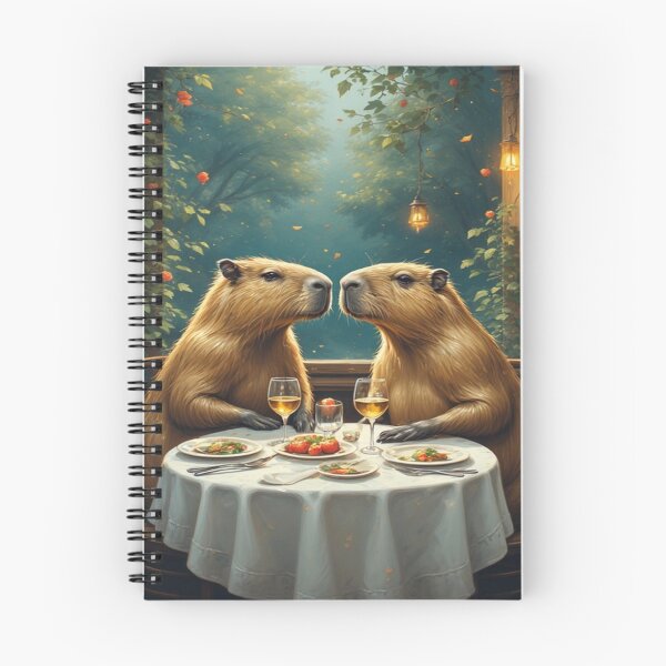 Item preview, Capybara Dinner Date - Valentines Day 2026 designed and sold by SuperVenus.