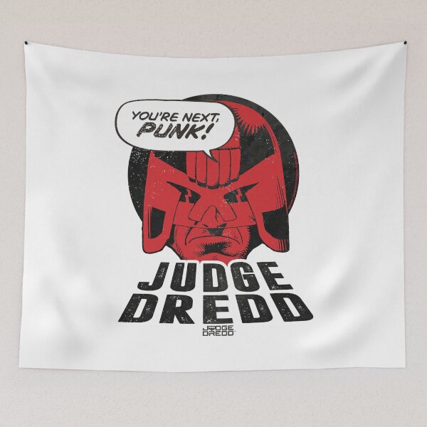 Item preview, Judge Dredd You're Next Punk Comic Text designed and sold by All-And-Every.