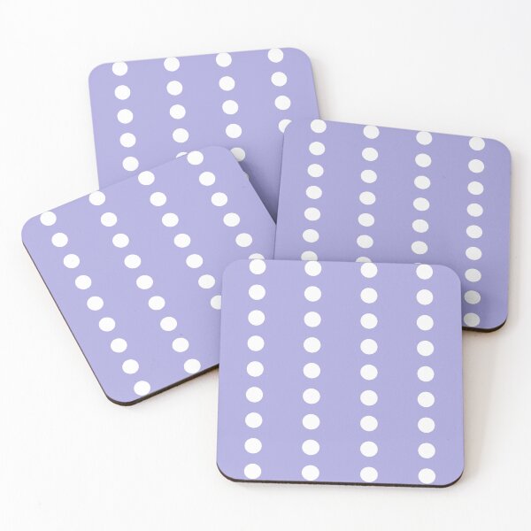 Item preview, White Line Polka Dots on Pastel Lilac designed and sold by POLKAIWERX.