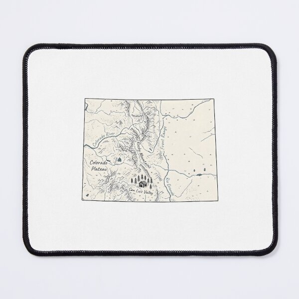 Item preview, Colorado Illustrated Map – Hand-Drawn Rivers & Nature Adventure Sketch designed and sold by Paper Drip.