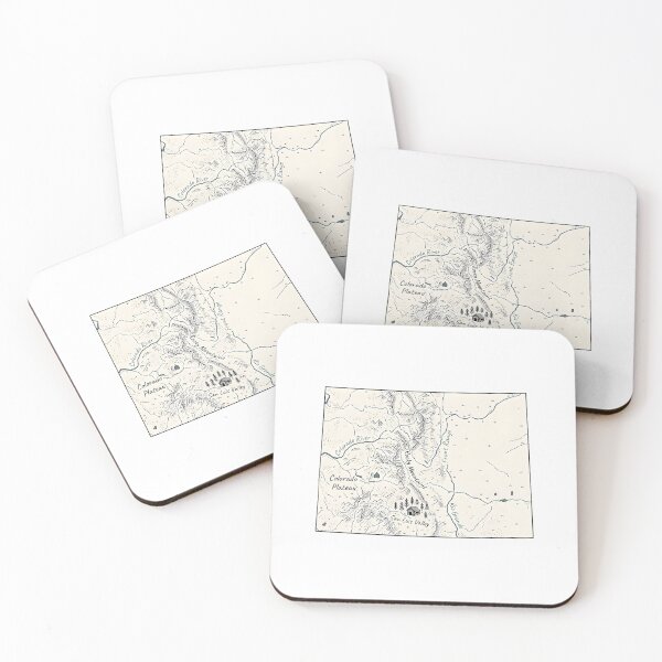 Item preview, Colorado Illustrated Map – Hand-Drawn Rivers & Nature Adventure Sketch designed and sold by Paper Drip.