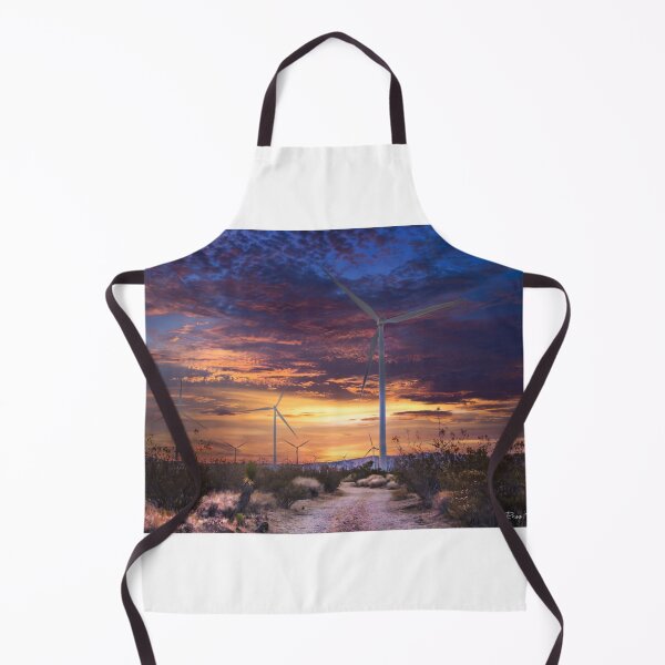 Item preview, Wind Turbines Serene Sentinels of the Mojave Sunset designed and sold by Russell Thorne.