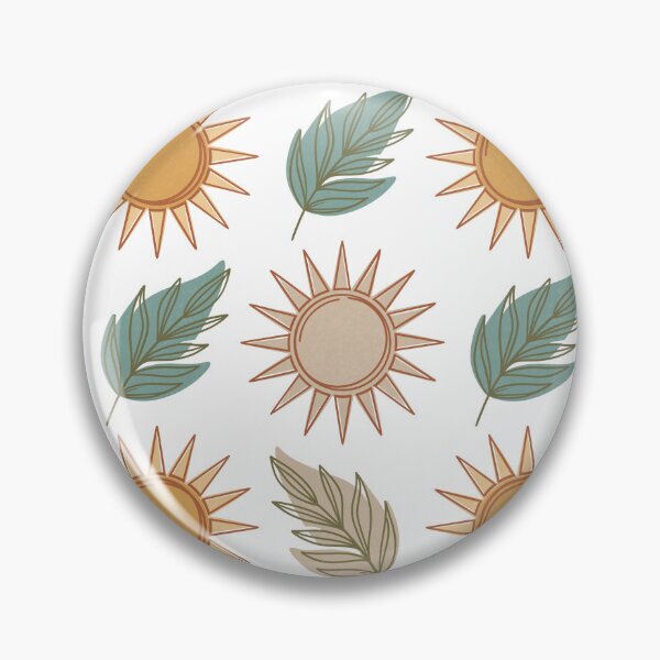 Item preview, Boho Minimalist Sun and Leaf Seamless Pattern Illustration Background designed and sold by DiNata.
