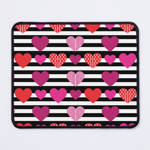 Item preview, Retro Valentine's Day Hearts on Stripes designed and sold by Tripple A Creations.