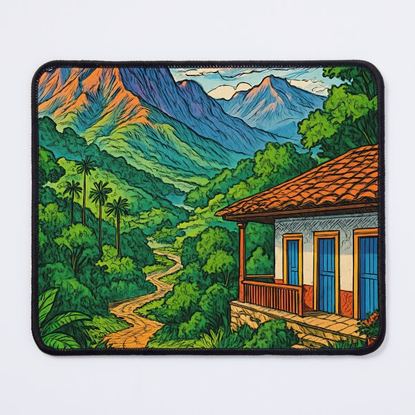 Item preview, Colombia landscape | Comics stylCartoone - designed and sold by ComicsFactory.