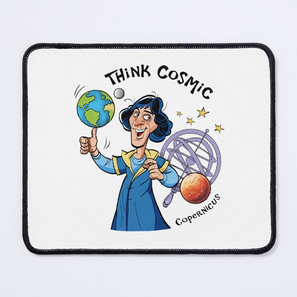 Item preview, Copernicus Cartoon – Think Cosmic | Funny Astronomy Science Art designed and sold by Green Bird Design.
