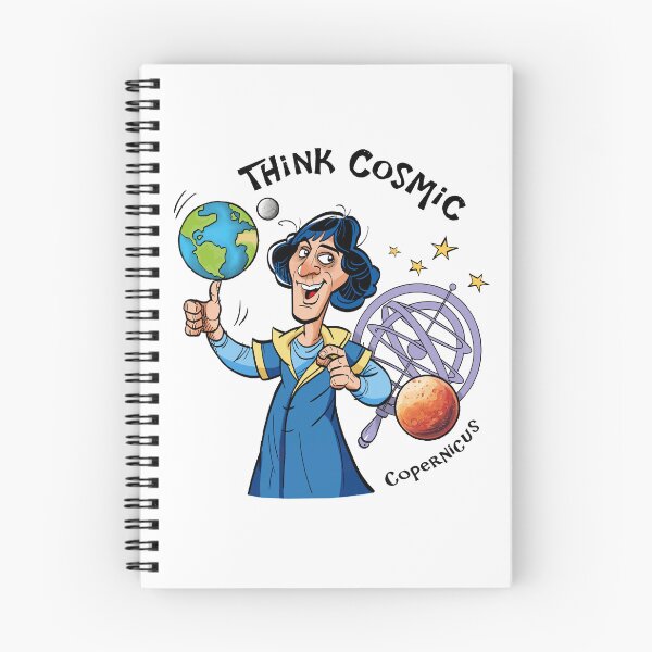 Item preview, Copernicus Cartoon – Think Cosmic | Funny Astronomy Science Art designed and sold by Green Bird Design.