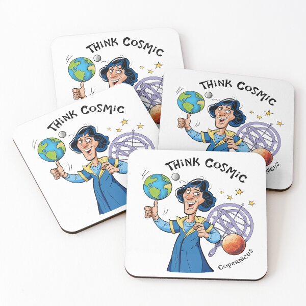 Item preview, Copernicus Cartoon – Think Cosmic | Funny Astronomy Science Art designed and sold by Green Bird Design.