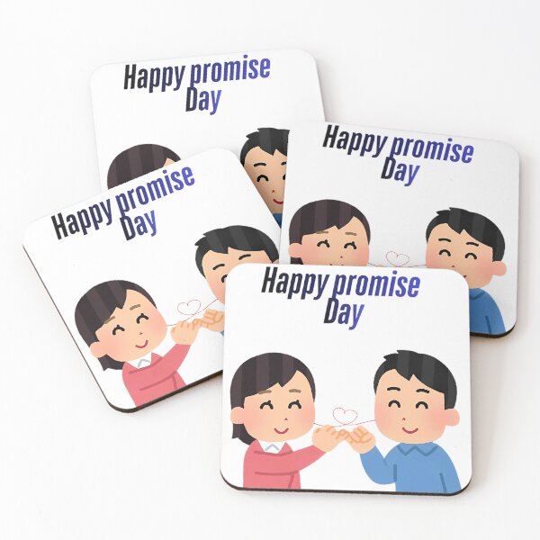Item preview, Cute Couple Happy Promise Day Illustration. designed and sold by PhantomArtStore.