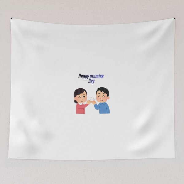 Item preview, Cute Couple Happy Promise Day Illustration. designed and sold by PhantomArtStore.