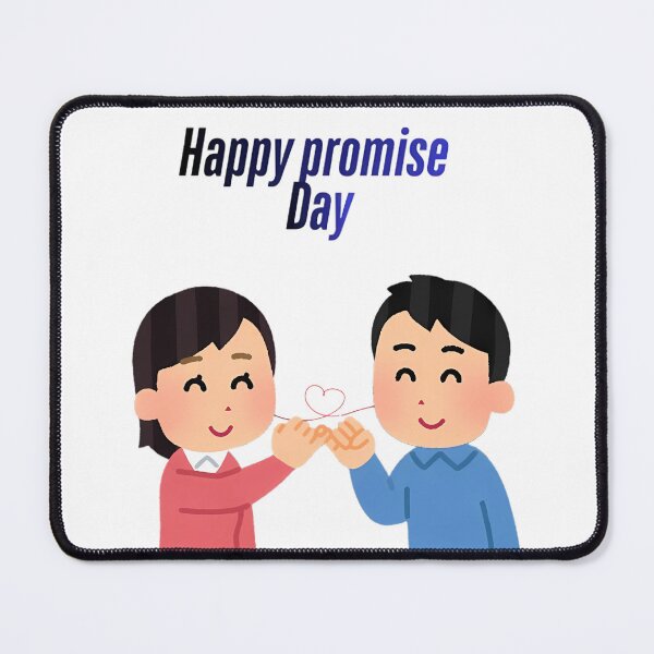 Item preview, Cute Couple Happy Promise Day Illustration. designed and sold by PhantomArtStore.