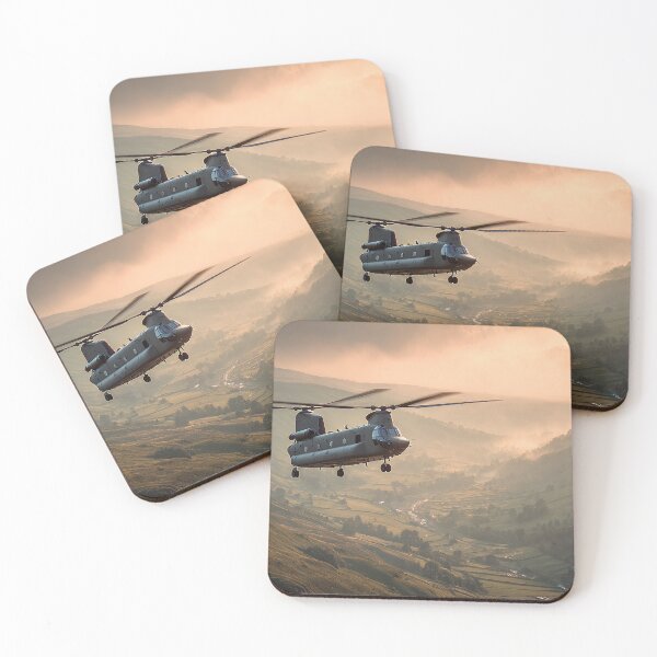 Item preview, Chinook at Dawn Over the Dales designed and sold by Skyframe Aviation.