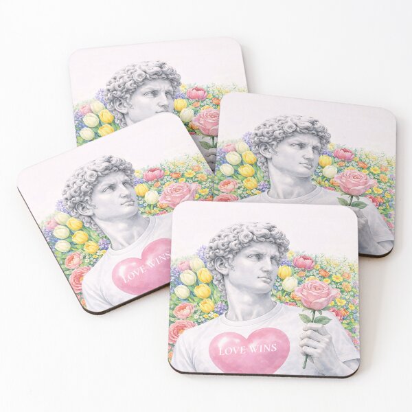 Item preview, David in Bloom – Romantic Floral Classical Art designed and sold by EmmaGreen25.