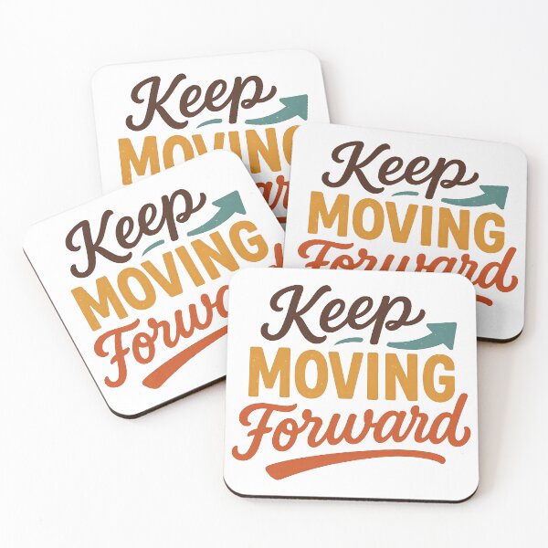 Item preview, Keep Moving Forward - Motivational Retro Style Typography. designed and sold by The-T-In-Retro.