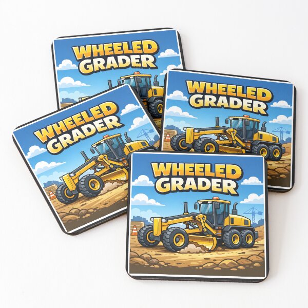 Item preview, Construction Vehicles - Wheeled Grader Vintage Retro Design designed and sold by VintageImageInc.