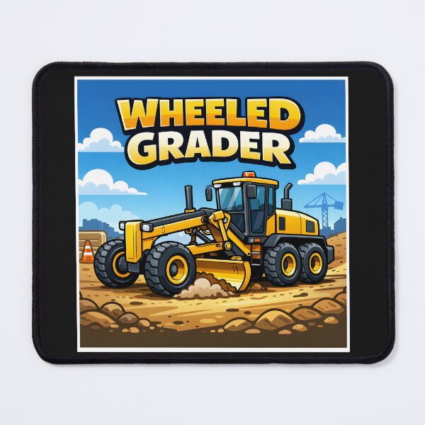 Item preview, Construction Vehicles - Wheeled Grader Vintage Retro Design designed and sold by VintageImageInc.