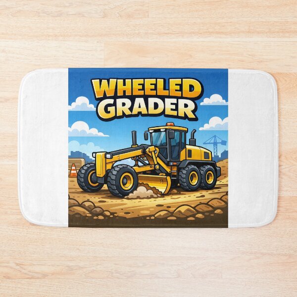 Item preview, Construction Vehicles - Wheeled Grader Vintage Retro Design designed and sold by VintageImageInc.