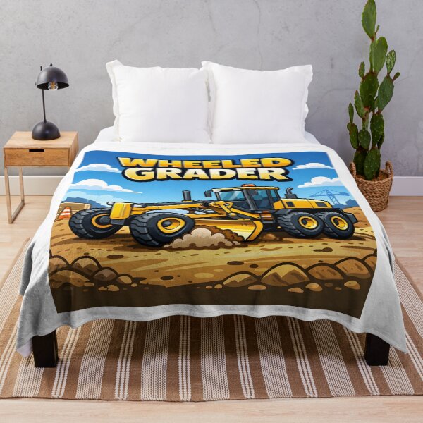 Item preview, Construction Vehicles - Wheeled Grader Vintage Retro Design designed and sold by VintageImageInc.
