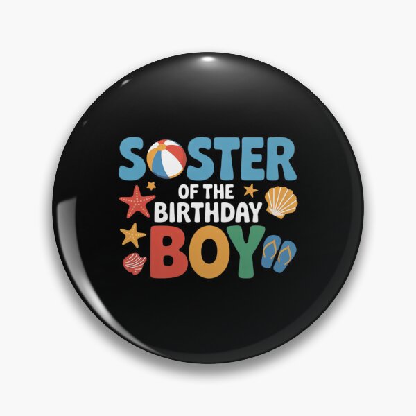 Item preview, Sister Birthday Boy Kid Beach Ball Theme Party Pool Matching designed and sold by joyouartArt.