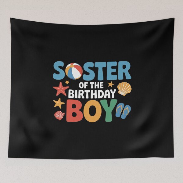 Item preview, Sister Birthday Boy Kid Beach Ball Theme Party Pool Matching designed and sold by joyouartArt.