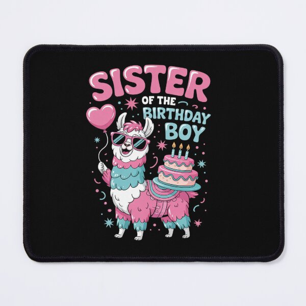 Item preview, Sister Birthday Boy Llama Pinata Party family mathing women designed and sold by angolinnArt.