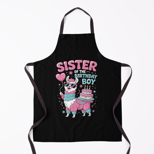 Item preview, Sister Birthday Boy Llama Pinata Party family mathing women designed and sold by angolinnArt.