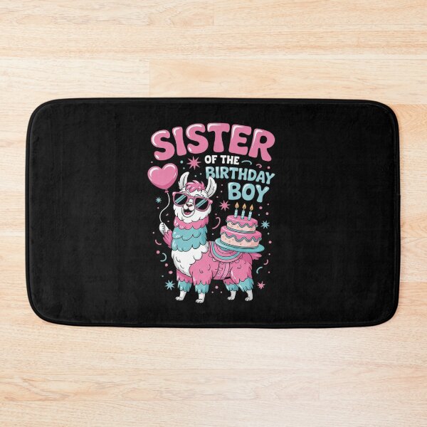 Item preview, Sister Birthday Boy Llama Pinata Party family mathing women designed and sold by angolinnArt.