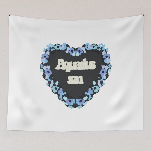 Item preview, Aquarius Season Star Sign Love Heart Birthday Cake designed and sold by FreeOrca.