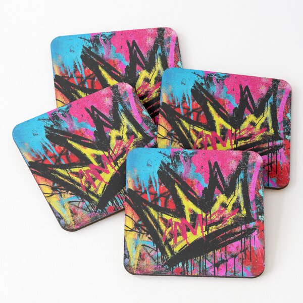 Item preview, GraffitX Pop Chaos Oracle – Abstract Street Surreal Portrait Art designed and sold by Blackcanvas444.