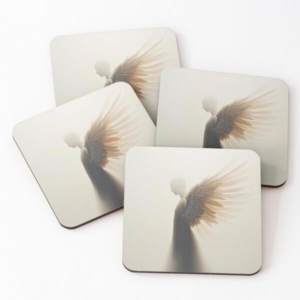 Item preview, Luminous Spirit: Modern Ethereal Angel Wings Silhouette Wall Art designed and sold by Cozyartsss.