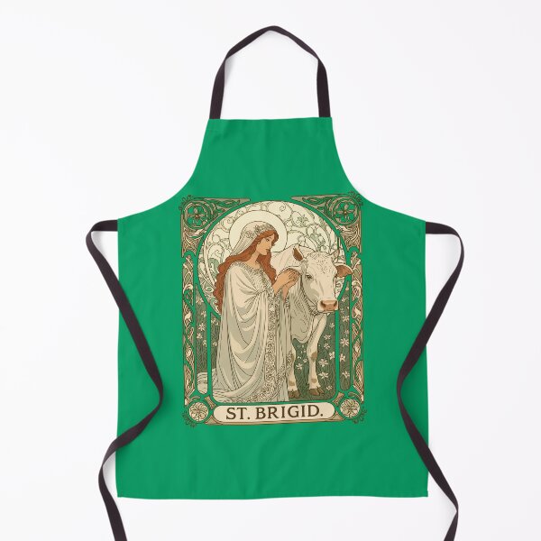 Item preview, The Patroness Saint Of Dairy Workers St Brigid designed and sold by taiche.