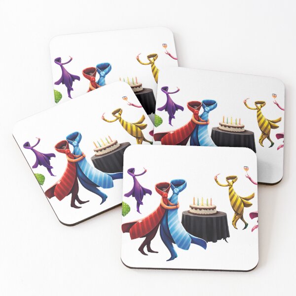 Item preview, Dancing Neckties Birthday Party – Surreal Celebration Illustration designed and sold by lbyassir.