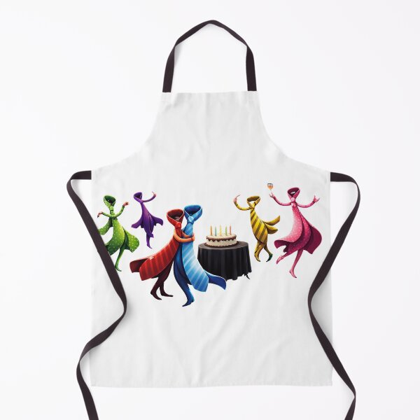 Item preview, Dancing Neckties Birthday Party – Surreal Celebration Illustration designed and sold by lbyassir.