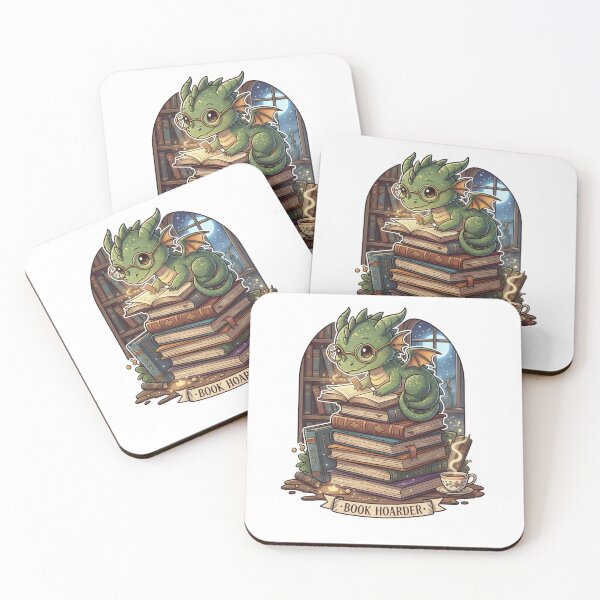 Item preview, Adorable Reading Dragon - "Book Hoarder" Academic Aesthetic Sticker designed and sold by Best-Arch900.