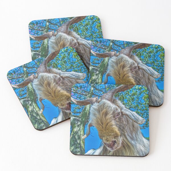 Item preview, Majestic Billy Goat with Large Horns - HDR Portrait designed and sold by Keltoi-art.