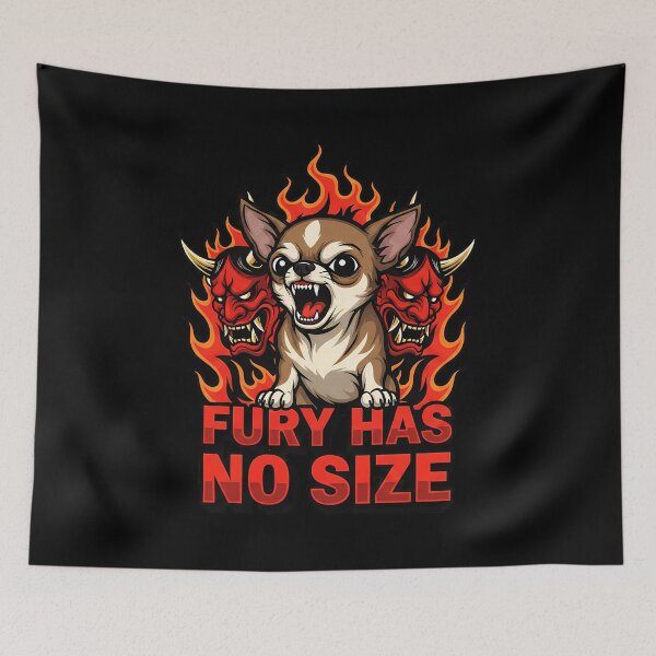 Item preview, Chihuahua Fury Has No Size Oni Mask Style Art designed and sold by Tong4130.