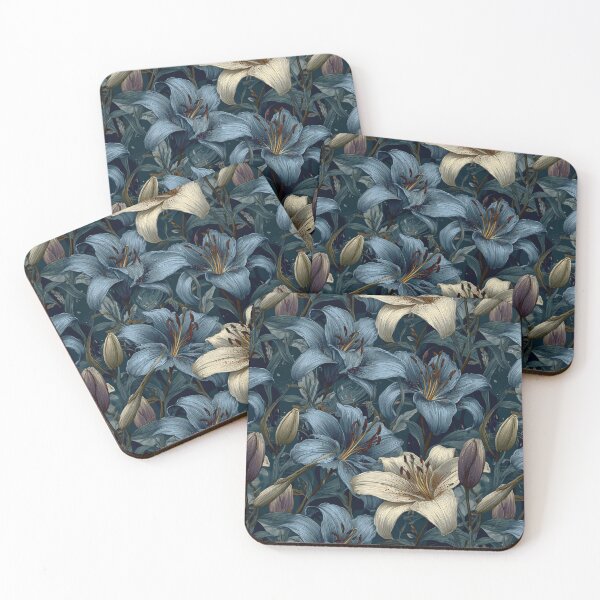 Item preview, Minimalistic Lilies Texture - Flower Floral Pattern  - Anniversary Gifts For Mom designed and sold by RoyalStarsPatts.