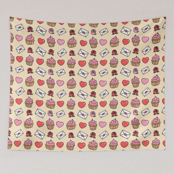 Item preview, Cute Cupcakes and Hearts  designed and sold by Mary Spencer.