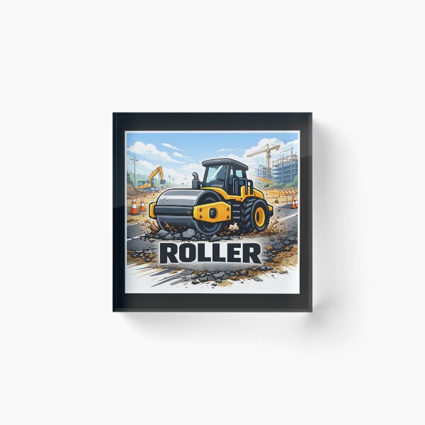 Artikelvorschau, Baufahrzeuge - Walzen im Vintage-Retro-Design entworfen und verkauft von VintageImageInc.