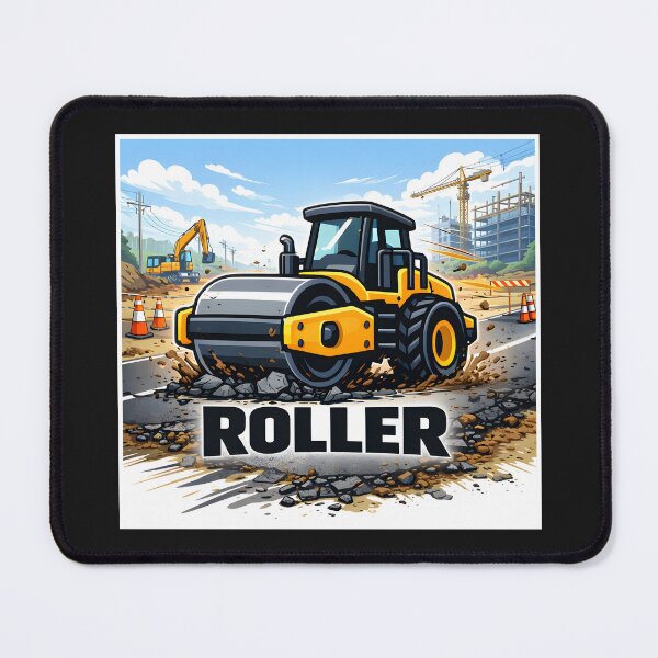 Item preview, Construction Vehicles - Roller Vintage Retro Design designed and sold by VintageImageInc.