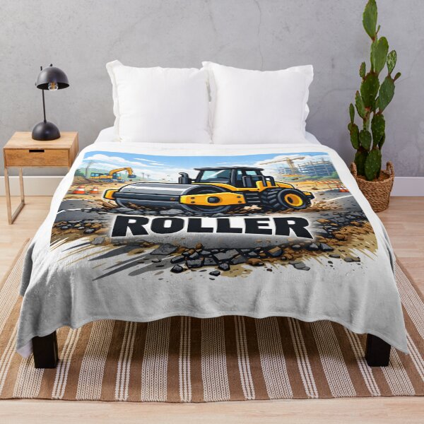 Item preview, Construction Vehicles - Roller Vintage Retro Design designed and sold by VintageImageInc.