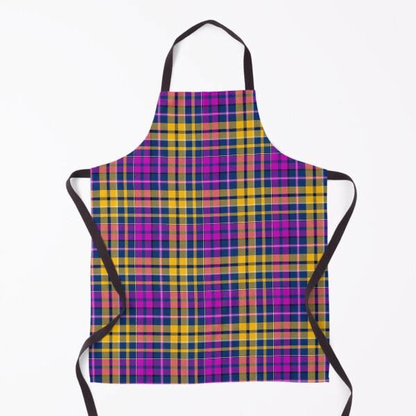 Item preview, Yellow and Purple Tartan Plaid On Blue Background designed and sold by PatternTitan.