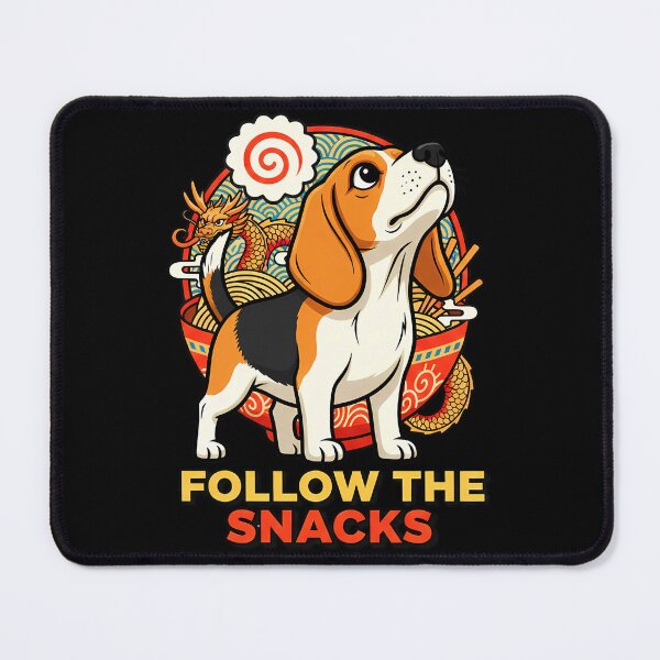 Item preview, Beagle Follow The Snacks Ramen Bowl Vector Design designed and sold by Tong4130.