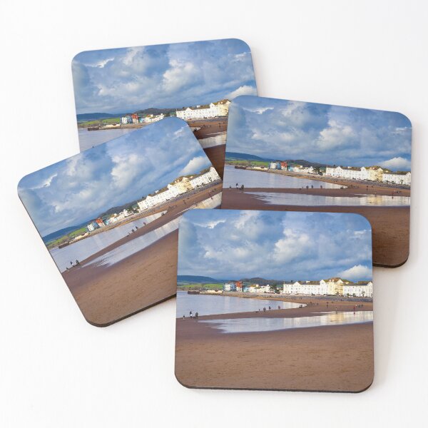 Item preview, Exmouth Beach on a Cloudy Day – Coastal Landscape Photography designed and sold by leonwoods.