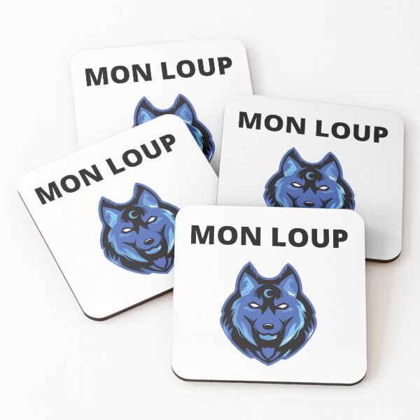 Aperçu de l'œuvre Mon Loup - Illustration Sauvage et Moderne créée et vendue par Instants Design.