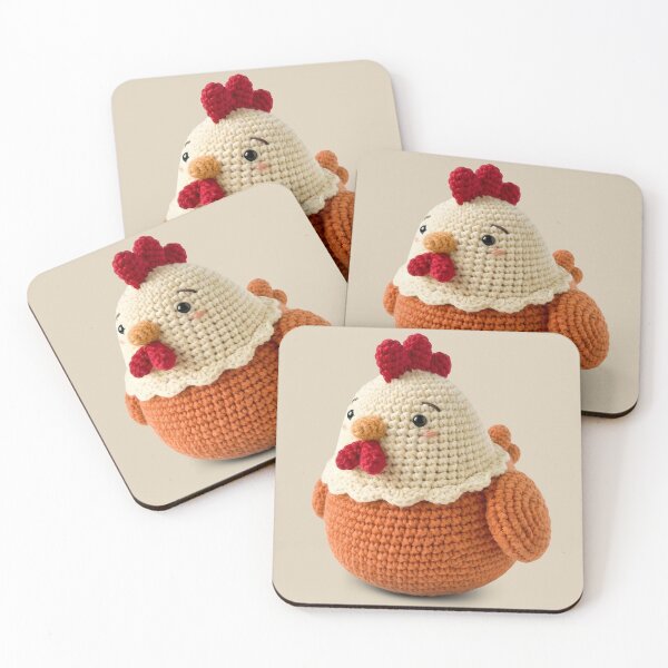 Item preview, Cute Crochet Chicken Amigurumi Stuffie designed and sold by TackyTime.